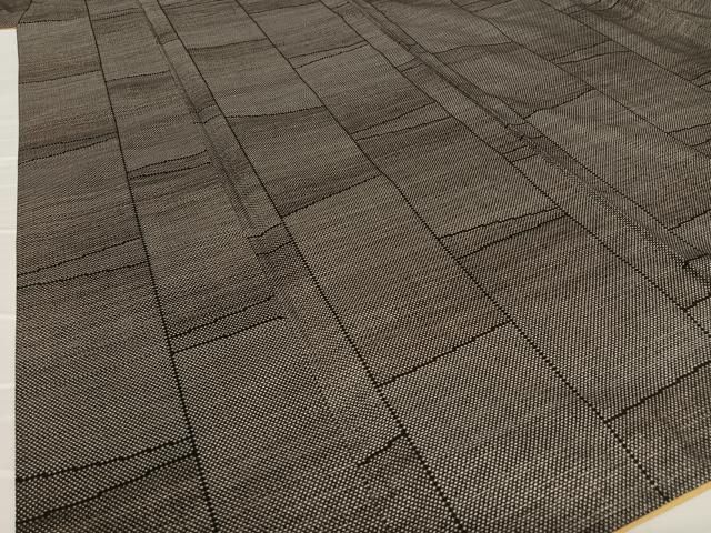 平和屋着物●本場大島紬　泥染　カタス7マルキ　変わり縞　正絹　逸品　AAAY0219zg 平和屋着物○本場大島紬 泥染 カタス7マルキ 変わり縞 正絹 逸品