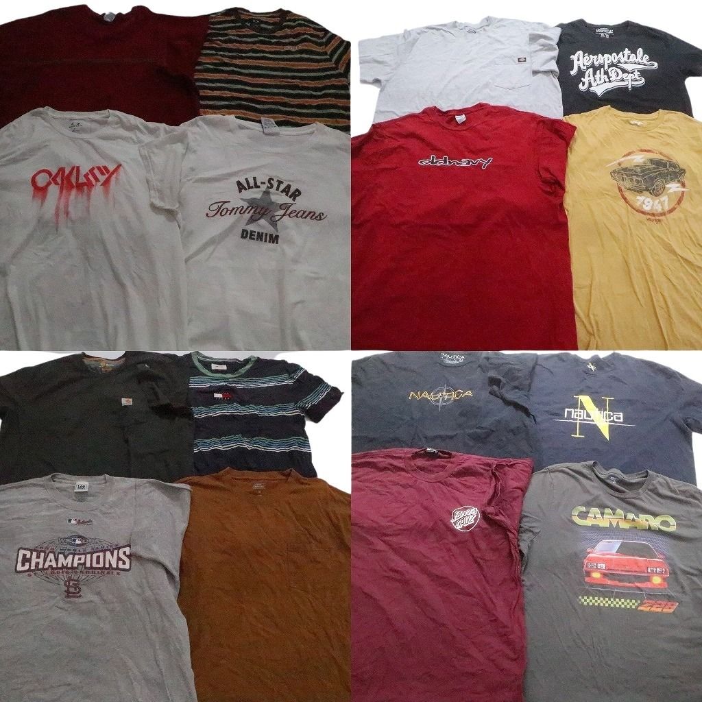 古着卸 まとめ売り ブランドMIX 半袖Tシャツ 16枚セット メンズ XL |2XL トミー フラッグタグ カーハート ディッキーズ 古着 NC3885
