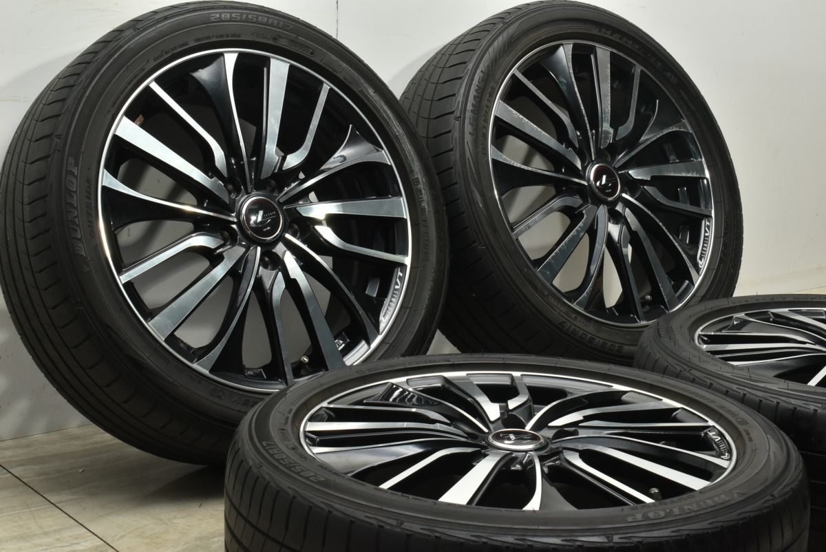 良好品】レオニス VT 17in 6.5J +53 PCD114.3 ダンロップ ルマンV 205 
