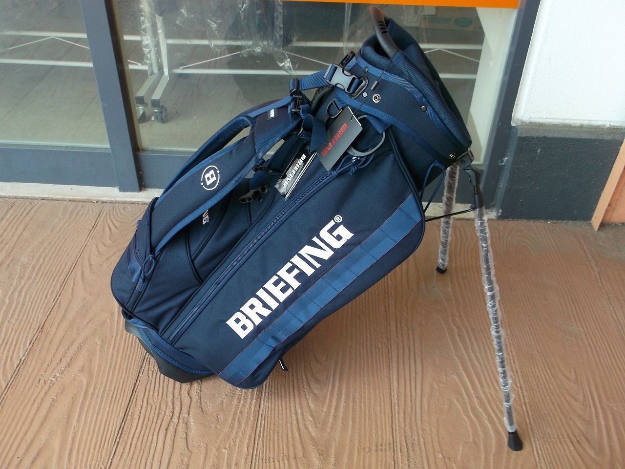 新品 BRIEFING CR-4 #03 BRG231D08 9.5型 3.75㎏ ネイビー ブリーフィング キャディバッグ スタンドバッグ ゴルフバッグ