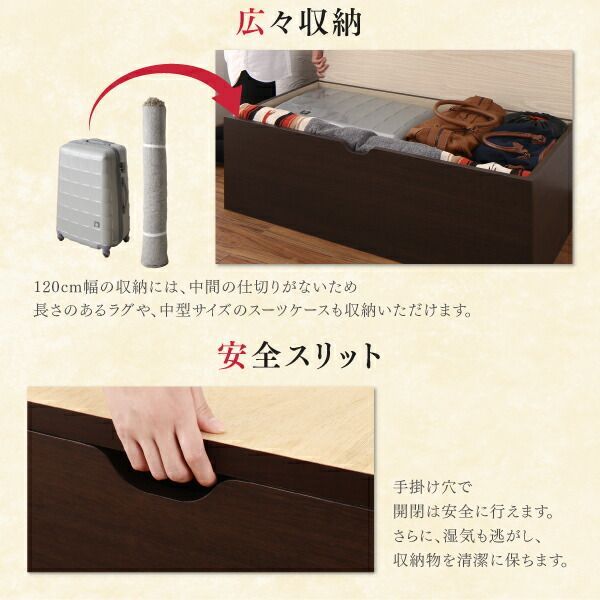 収納付きデザイン美草畳リビングステージ 風凛