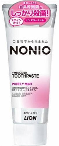 まとめ買い-60点セット ＮＯＮＩＯハミガキ ピュアリーミント １３０Ｇ ライオン 歯磨き