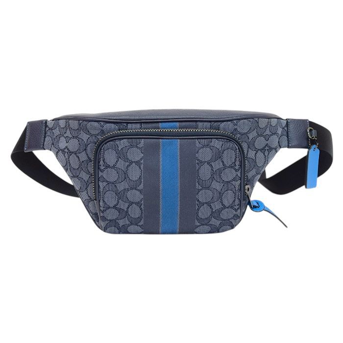 極美品コーチ COACH トンプソン ボディバッグ ネイビー トンプソン