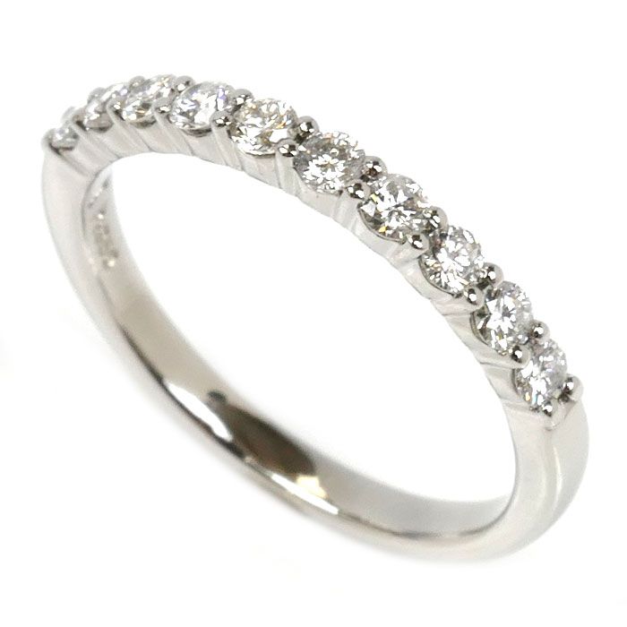 Vendome Aoyama ヴァンドーム青山 Pt950プラチナ ハーフエタニティ リング 指輪 APVR035507DI ダイヤモンド0.30ct 9号 2.6g レディース