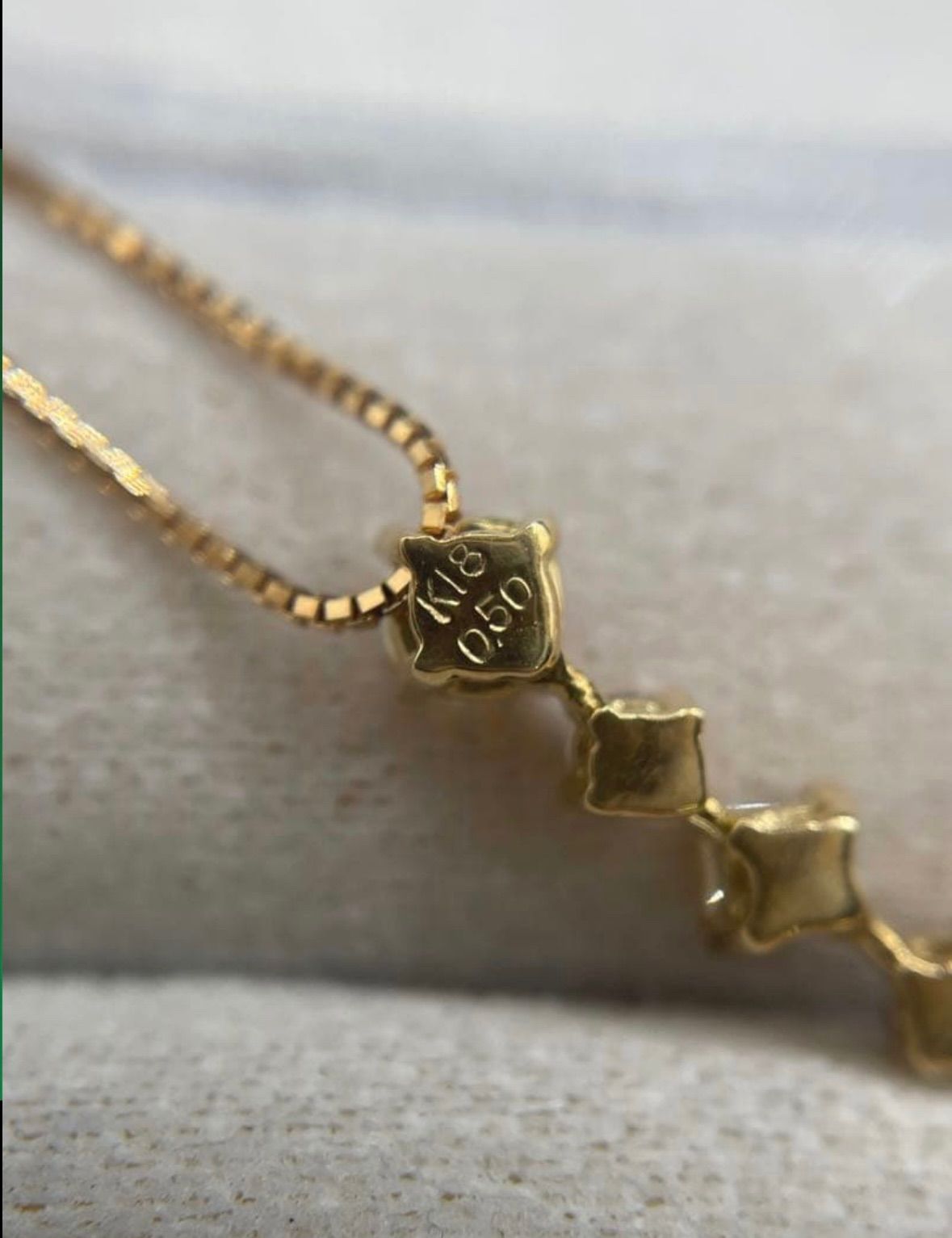 JQ134☆高級 ダイヤモンド0.5ct K18 ネックレス - メルカリ