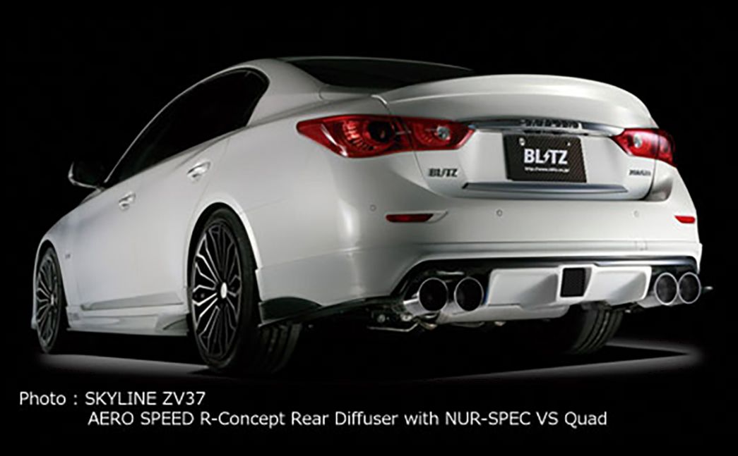 BLITZ ブリッツ AERO SPEED R-Concept エアロスピード Rコンセプト スカイライン SKYLINE HV37 ZV37 YV37 リアディフューザー 60180 FFCRYSTALESIA_COM