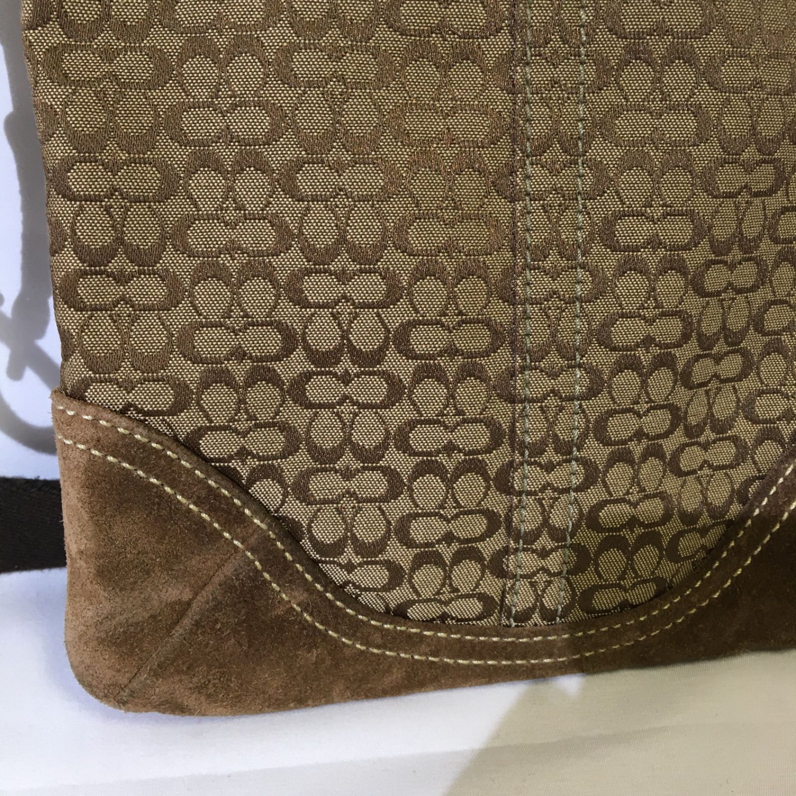 coach コーチ ショルダーバッグ ミニシグネチャー ブラウン