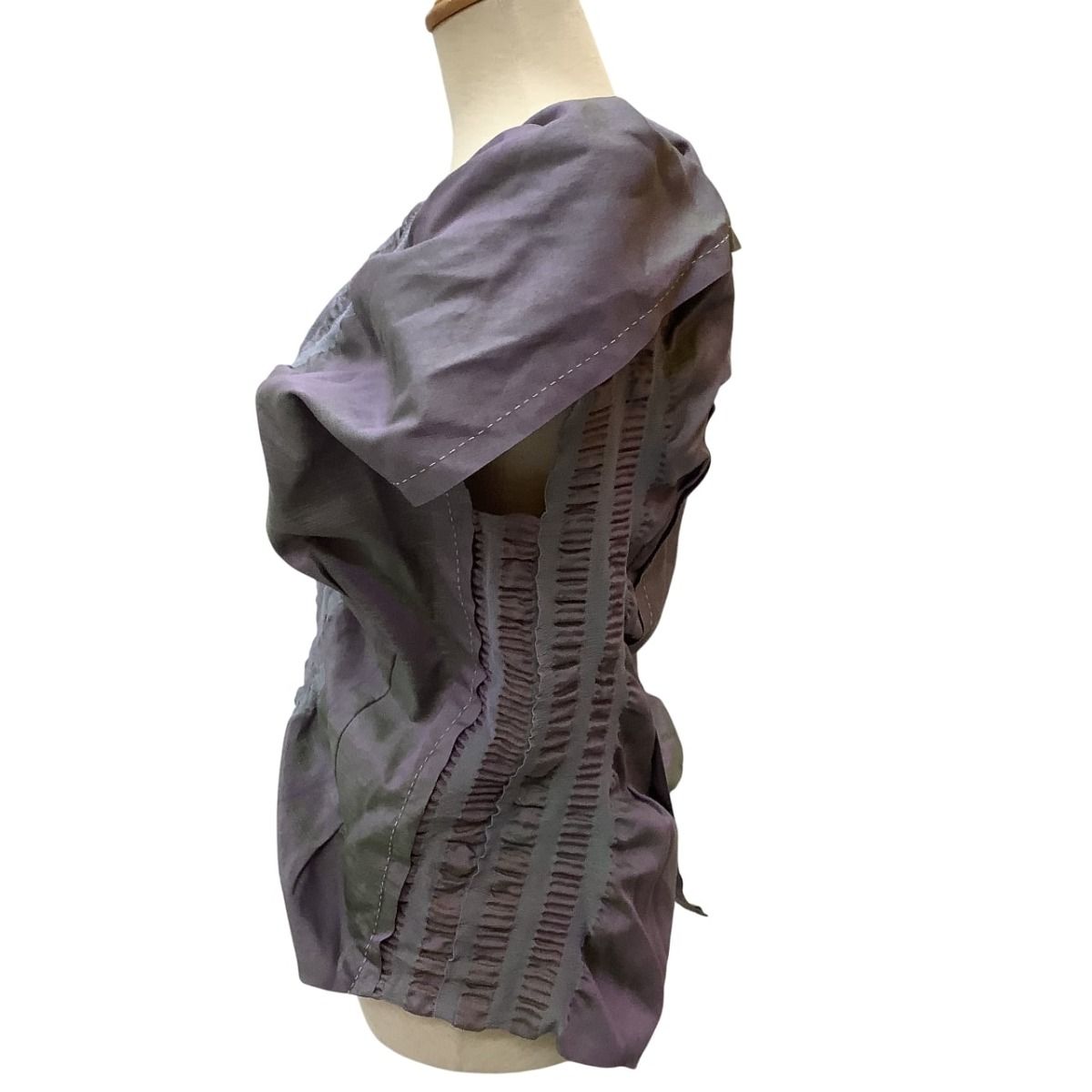 ISSEY MIYAKE HaaT イッセイミヤケ 変形 ベスト SIZE 2 パープル