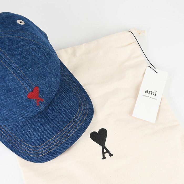 アミパリス　レディース　デニム帽子 AMI ALEXANDRE MATTIUSSI AMI DE COEUR アミパリス 帽子 エン