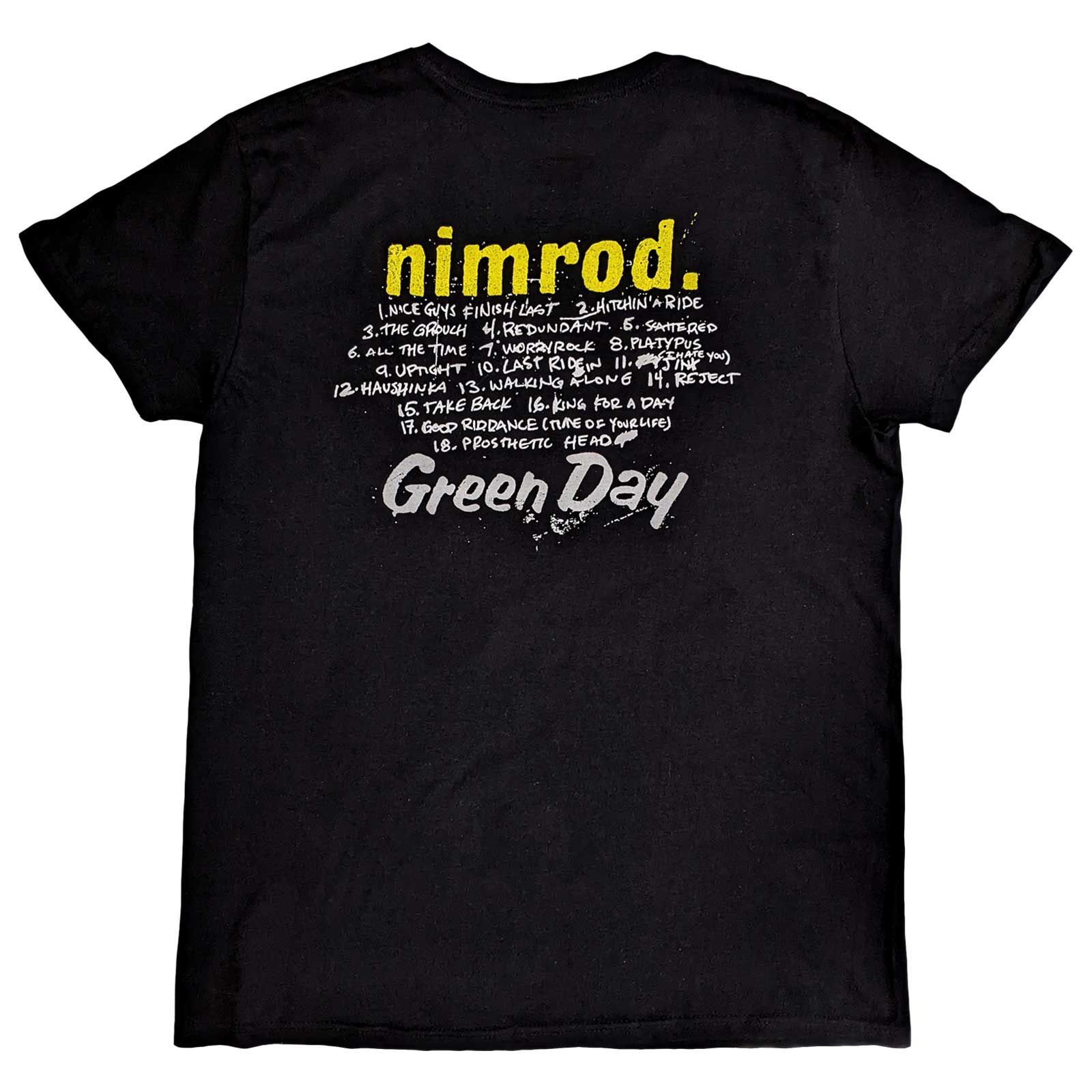 グリーン デイ Tシャツ GREEN DAY NIMROD TRACKLIST 正規品 ロックT