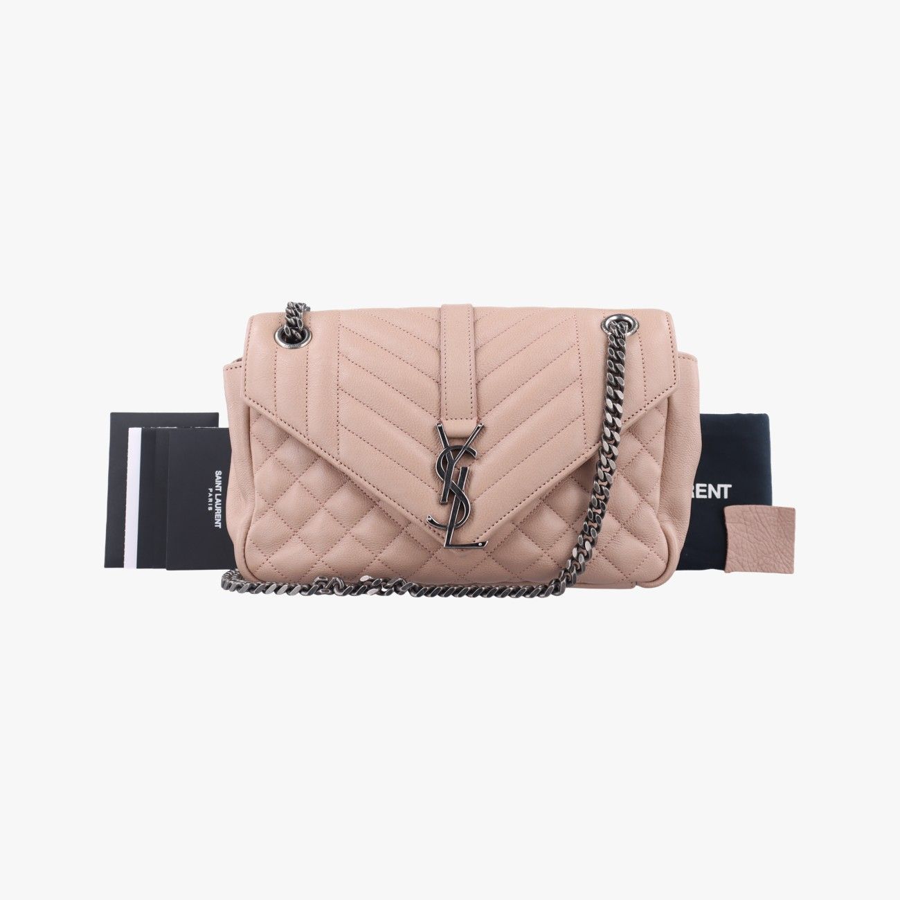 イヴサンローランYves Saint Laurentエンベロープベージュレザー428125TCT428125.1216