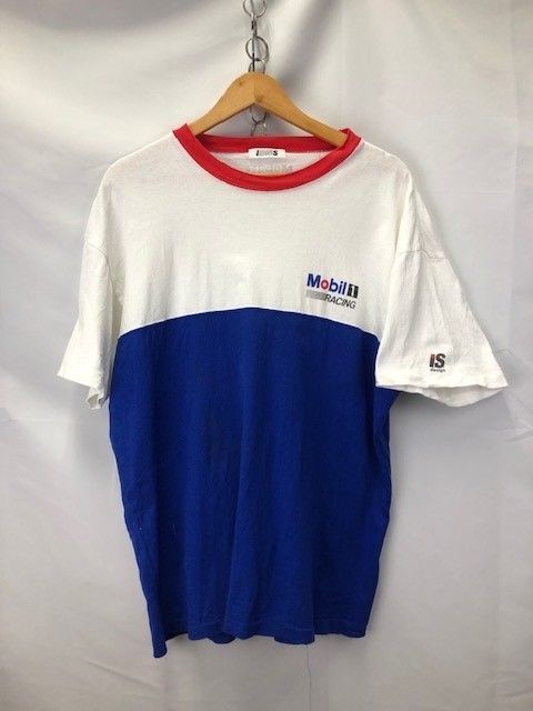 I.S.design イッセイミヤケ　Mobil 1 RACING 90年代　プリント　Tシャツ　サイズＬ　06031102　01　汚れ