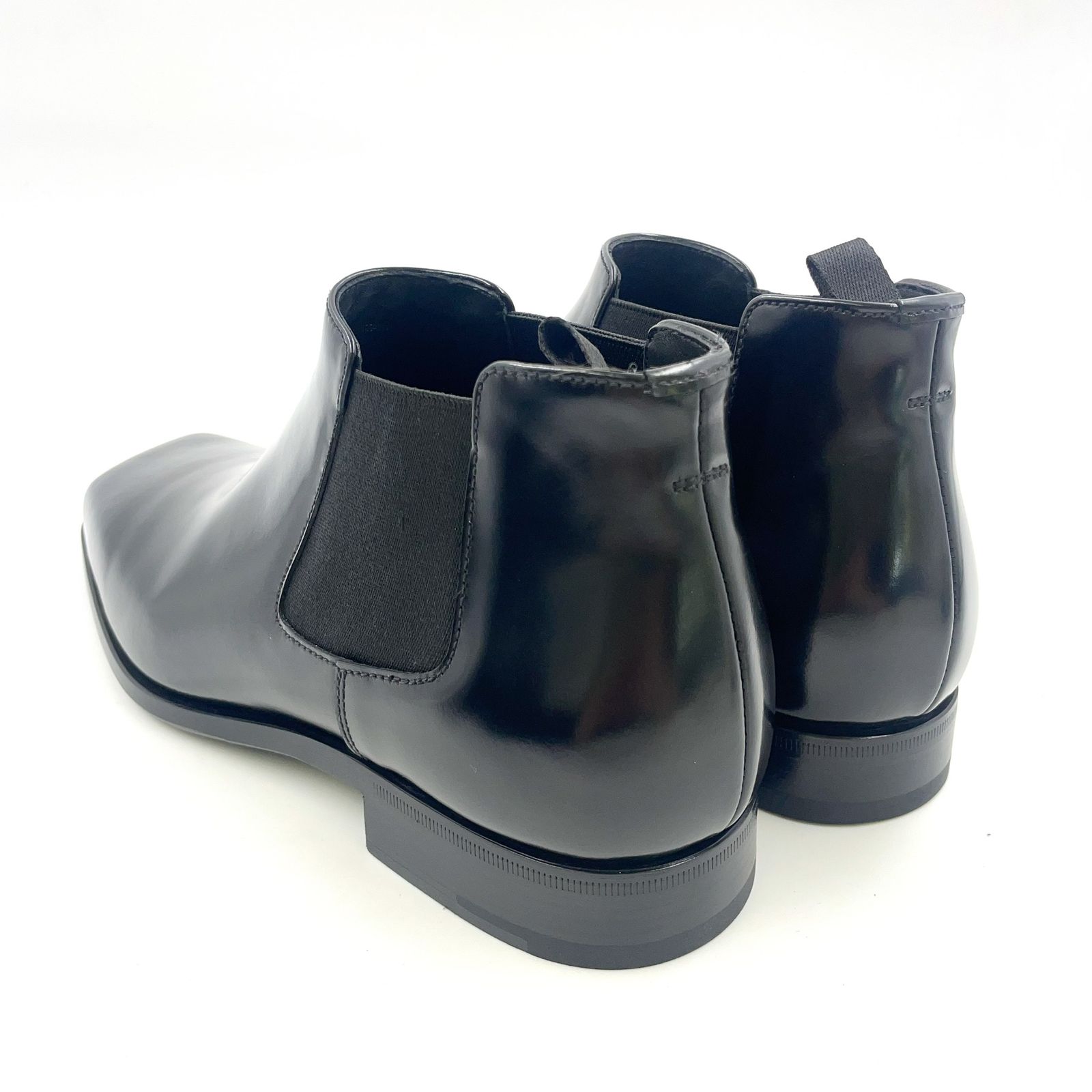 PRADA Men’s レザー ブラック ブーツ 2 TA 077