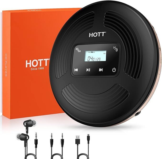 在庫セール】ポータブルCDプレーヤー Bluetooth対応 コンパクト HOTT ...