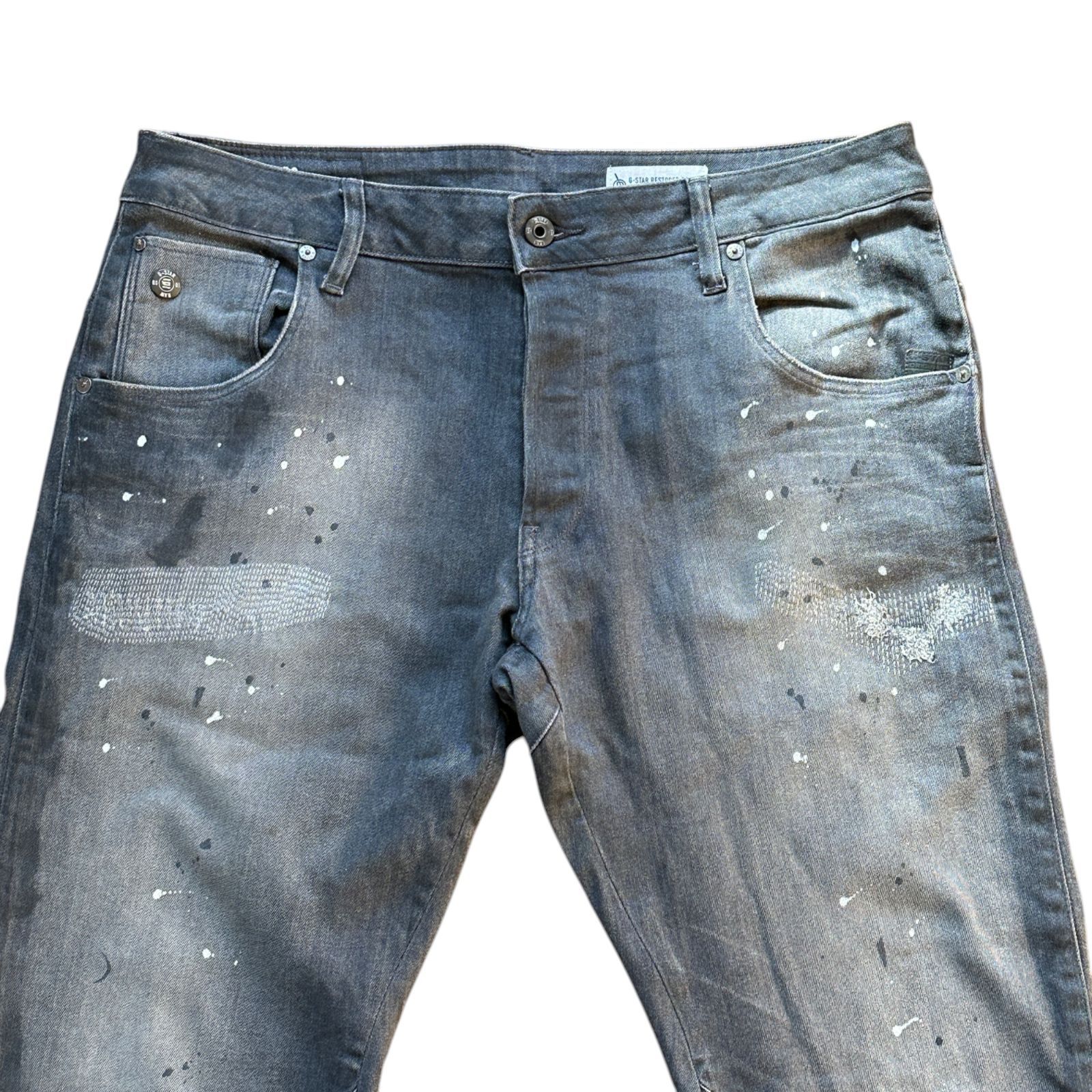 G-STAR RAW ARC 3D SLIM ペイント リペア加工 立体裁断 テーパード 