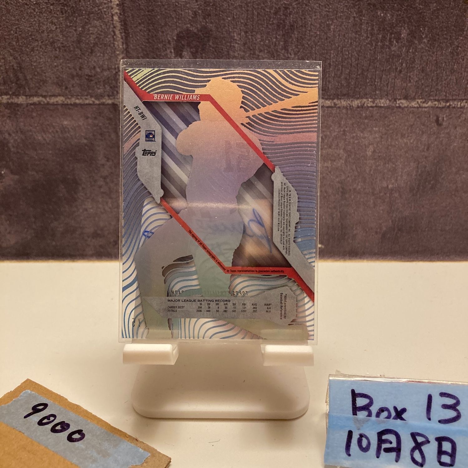 Topps Bernie Williams 36 75 直筆サインカード New York Yankees カード