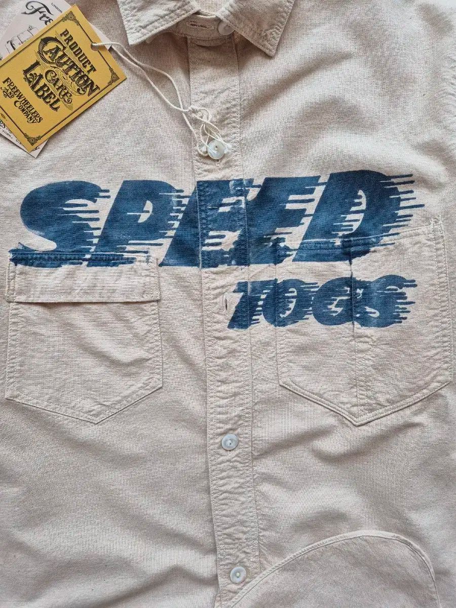 レア名作　フリーホイーラーズ　「SPEED TOGS」シャンブレーシャツ レア名作 フリーホイーラーズ 「SPEED TOGS」シャンブレーシャツ