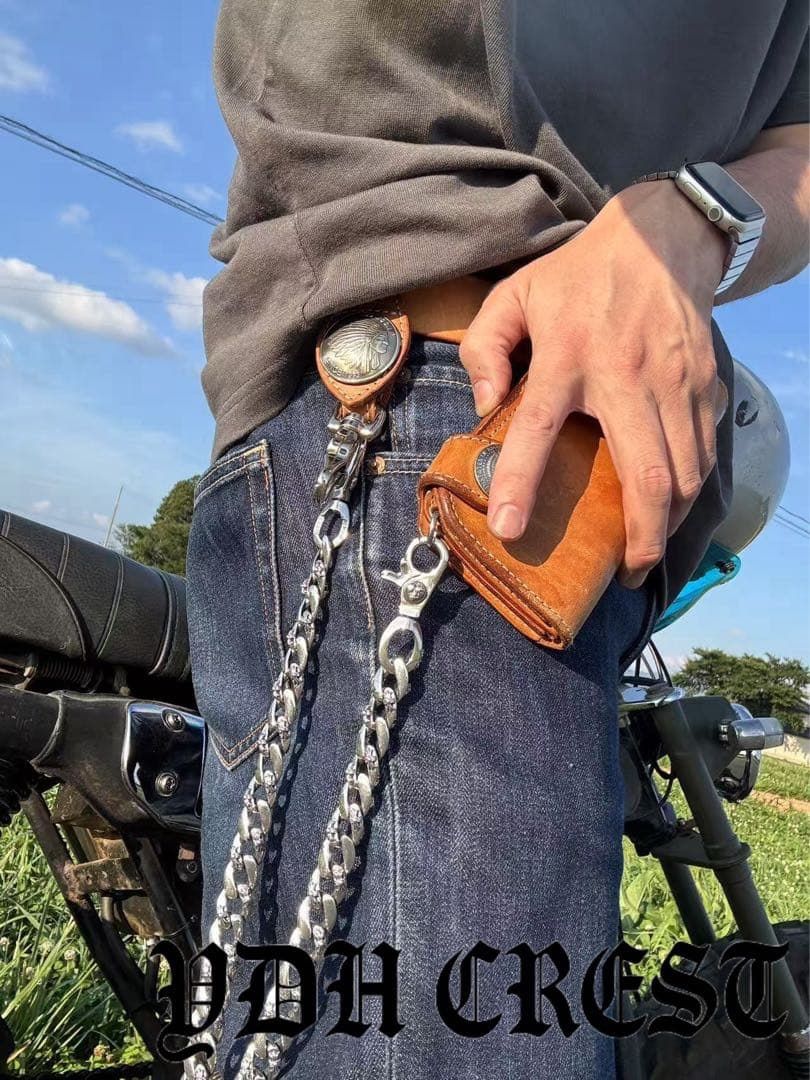 バイカーシルバープレーンチェーン 刻印有り