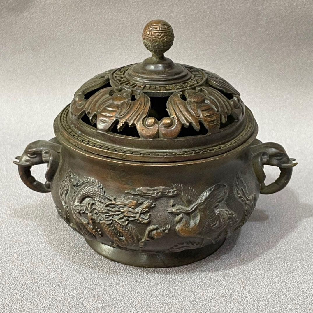 八仙香炉 銅 細工 美術品 茶道具 香道具 装飾品 工芸品 置物 【公式通販】