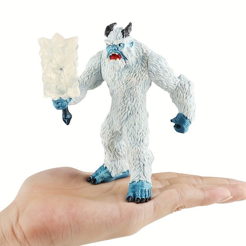 イエティ ミニチュア 武器 樹脂製 13cm 神話 屋外 かわいい フィギュア