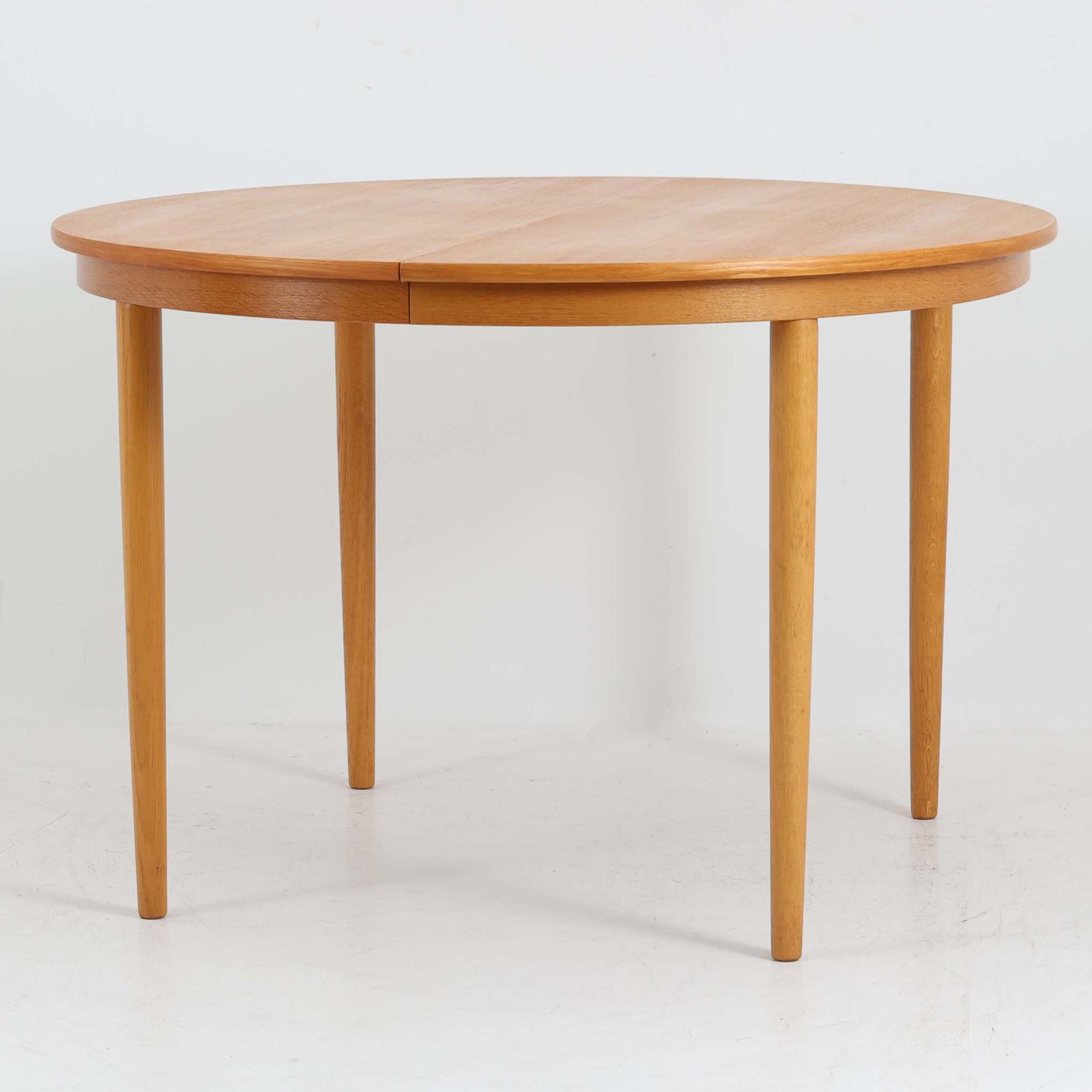 Farstrup Mobler 円形エクステンションダイニングテーブル オーク 直径110cm デンマーク製 北欧ビンテージ家具|DK18660