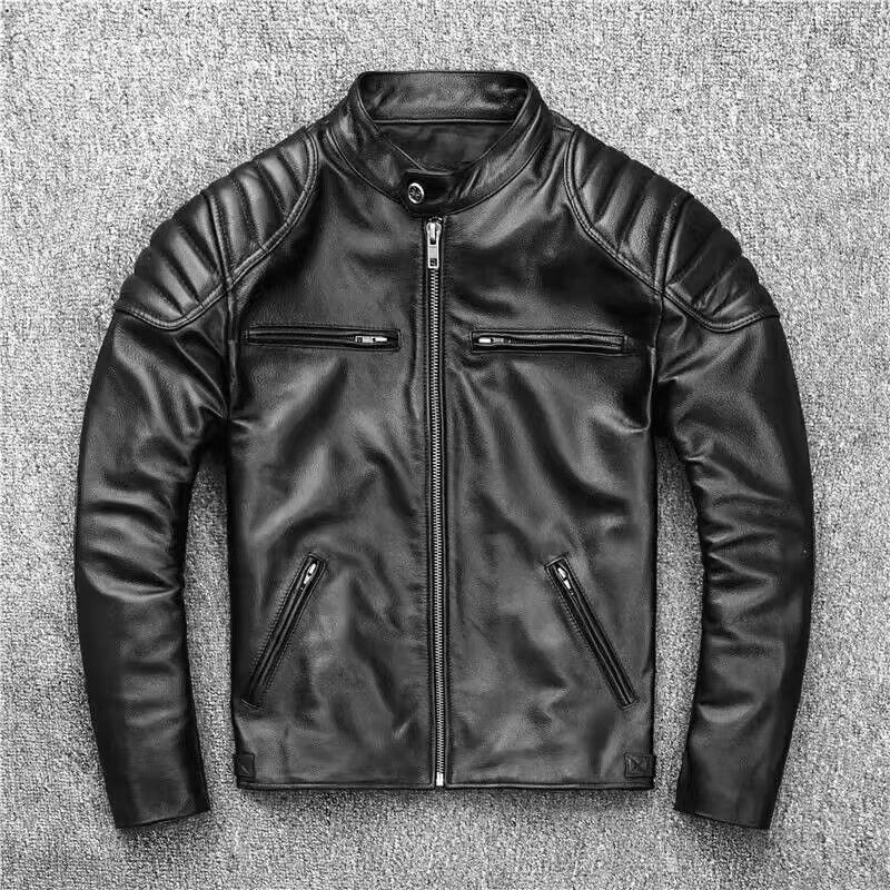 値下げ　MEN'S BIGI L サイズ　ライダーズジャケット　メンズビギ 激安出品 メンズファッションレザージャケット 牛革ジャケット