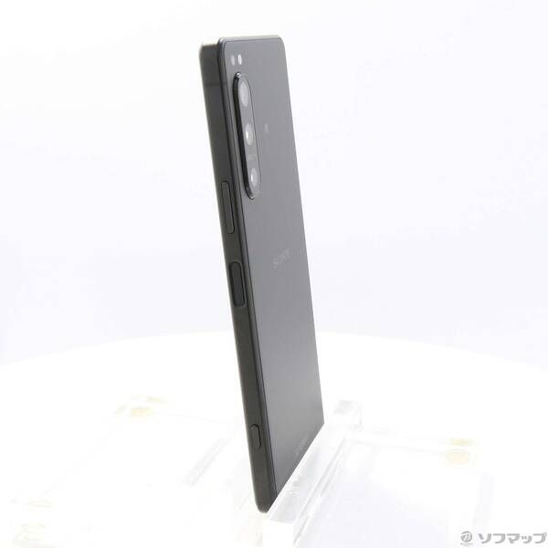 中古品〕 Xperia 5 IV 128GB ブラック A204SO Softbank SIMフリー【377】
