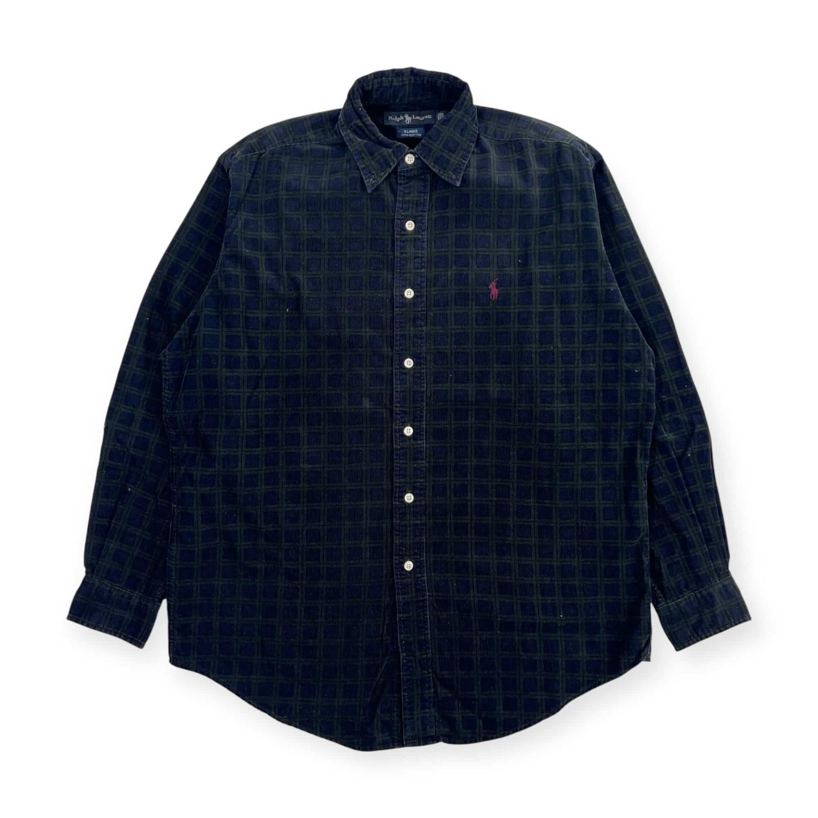 90s RALPH LAUREN BLAIRE ボタンダウン コーデュロイシャツ 90s ラルフローレン BLAIRE ワンポイント ボタンダウン コットン