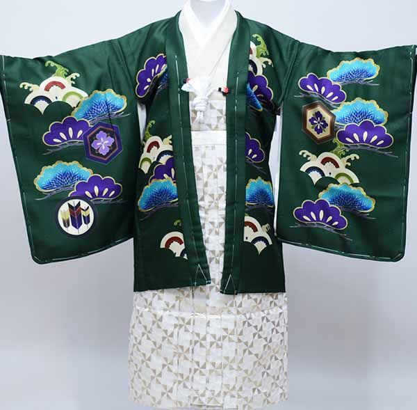 七五三フルセット 7歳 クリーム色 小物・着付けセット 草履・バック