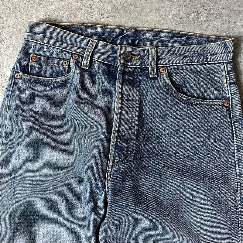 90s USA製 Levis 501 0604 ケミカルウォッシュ デニム パンツ 30 34 