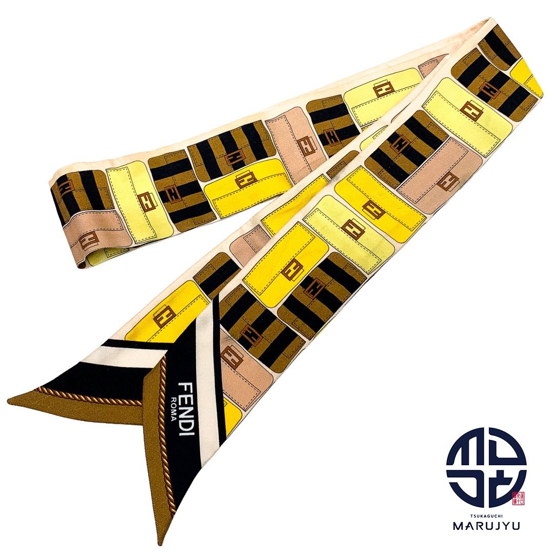 FENDI フェンディ ラッピー マルチカラーシルク バンドゥ