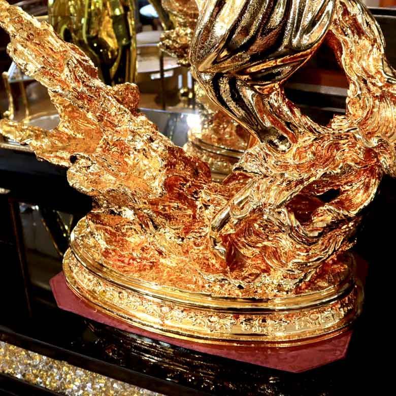 馬の置物 特大 オブジェ風水 縁起物 オーナメント ゴールド