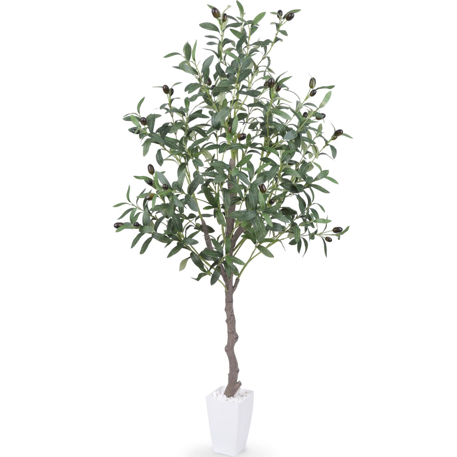 人工観葉植物 フェイクグリーン オリーブ 高さ120cm 造花 観葉樹 インテリアグリーン 光触媒 消臭 オフィス ホーム 室内 デコレーション
