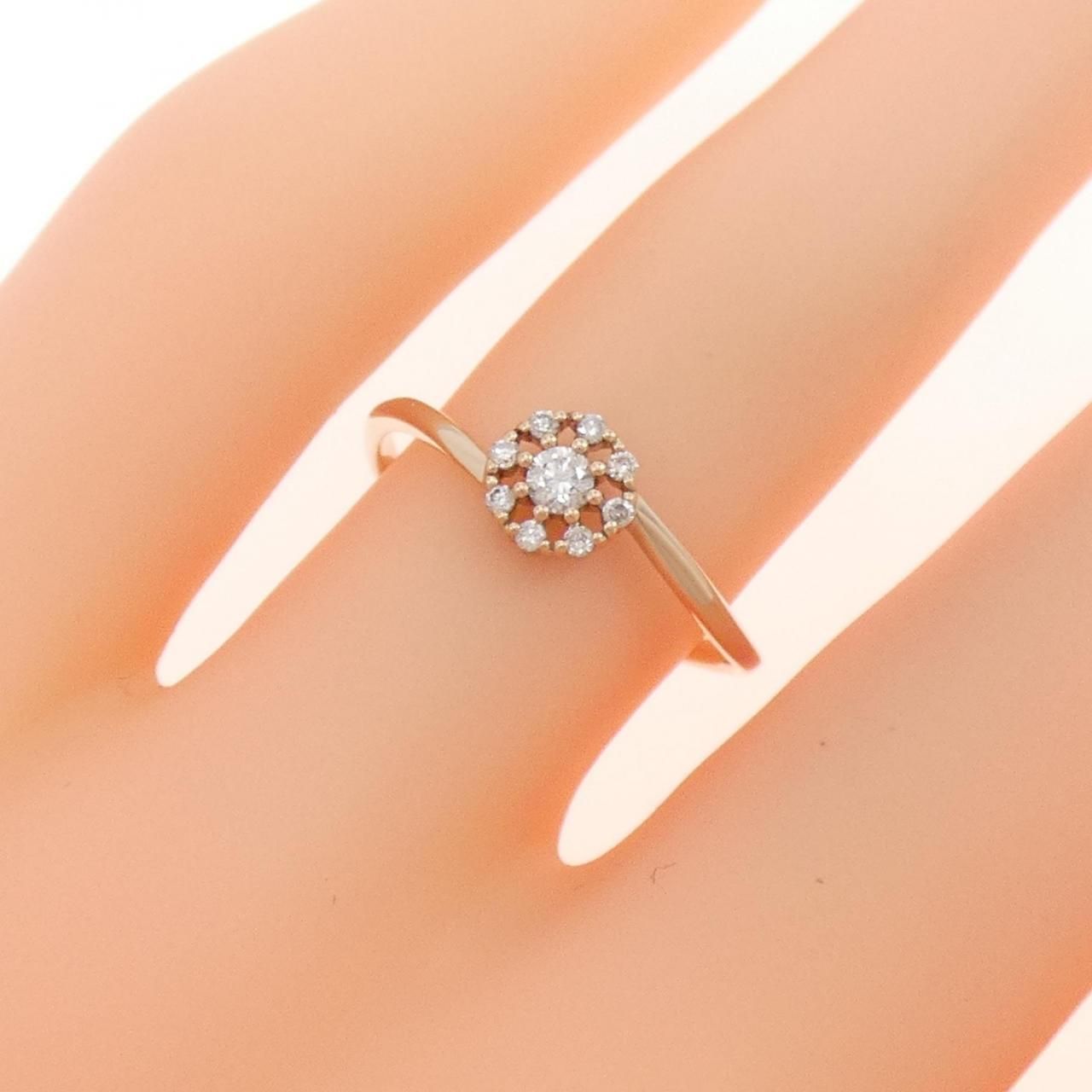 K18PG ダイヤモンド リング 0.10CT - メルカリ 