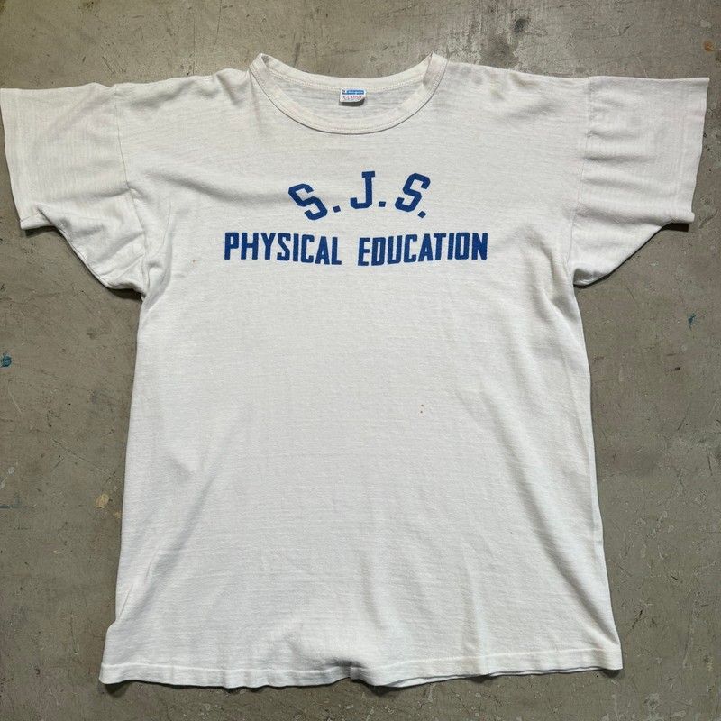 70's~ Champion カレッジTシャツ 染込みプリン XL