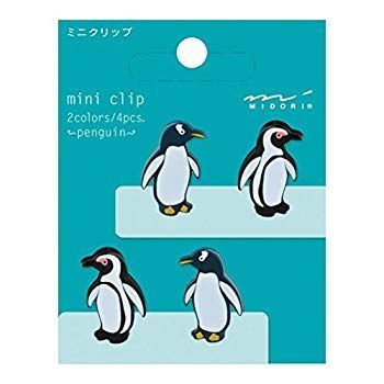 (未使用･未開封品)　ミドリ ミニクリップ ペンギン柄 43313006 vf3p617 未使用・未開封品) ミドリ ミニクリップ ペンギン柄 43313006 vf3p617
