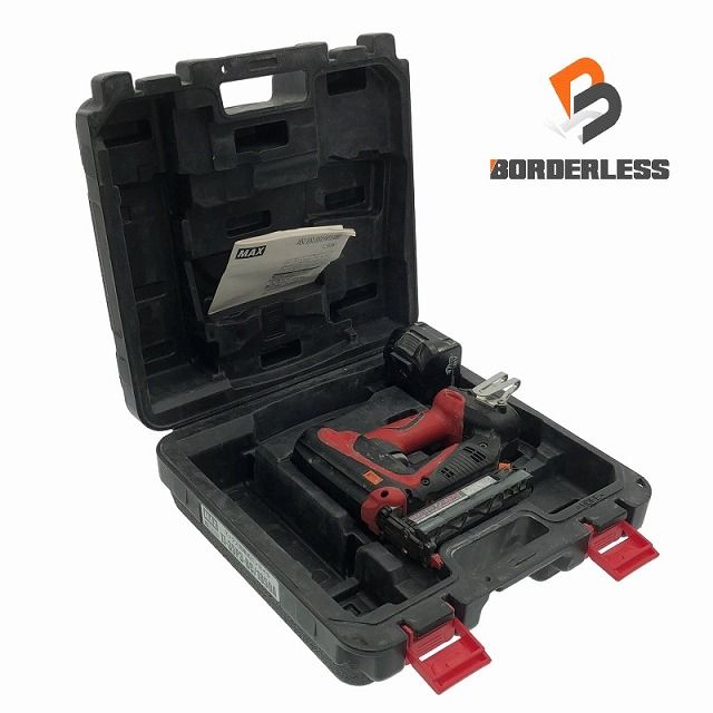 品 MAX マックス 充電式ピンネイラ TJ-35P3 バッテリ1個 18V 5.0Ah ケース付