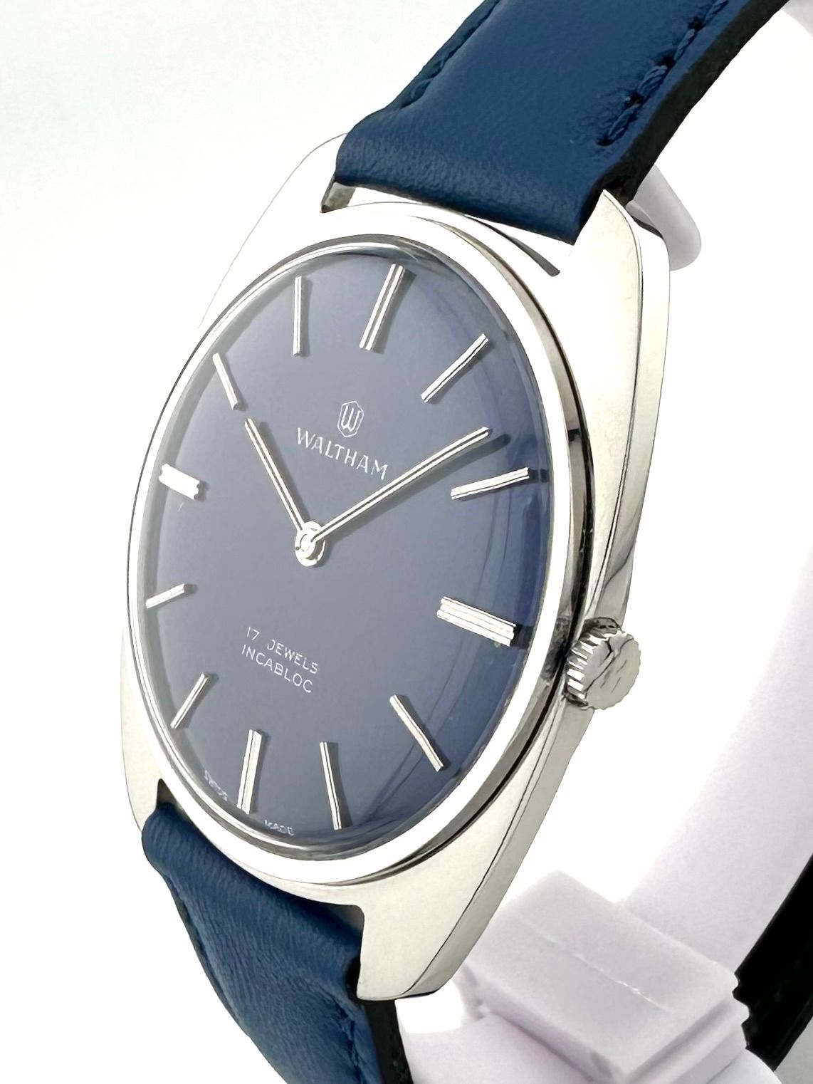 WALTHAM 2241 OH済み 手巻き時計 ブルー ウォルサム - メルカリ