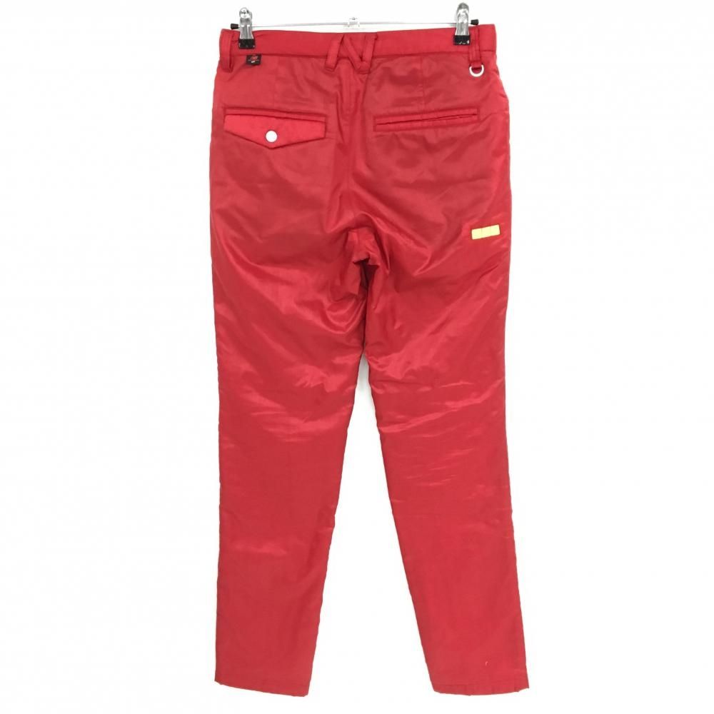 ニューバランスゴルフ 中綿パンツ レッド 地模様 ロゴ刺しゅう メンズ