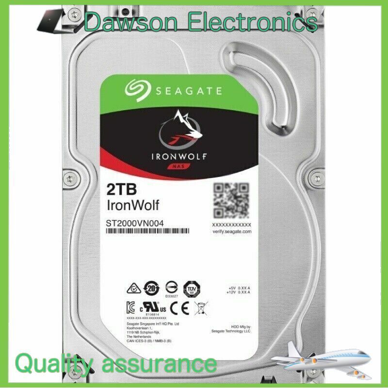 Seagate IronWolf 5900RPM 2TB SATA 3.5 ST2000VN004 NAS HDD ハードディスク ドライブ