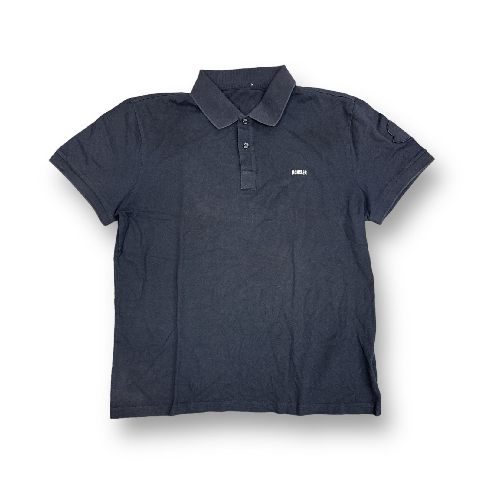 希少　MONCLER 刺繍　ポロシャツ MONCLER - モンクレール 半袖ポロシャツ ゴールド 金色 ブランド