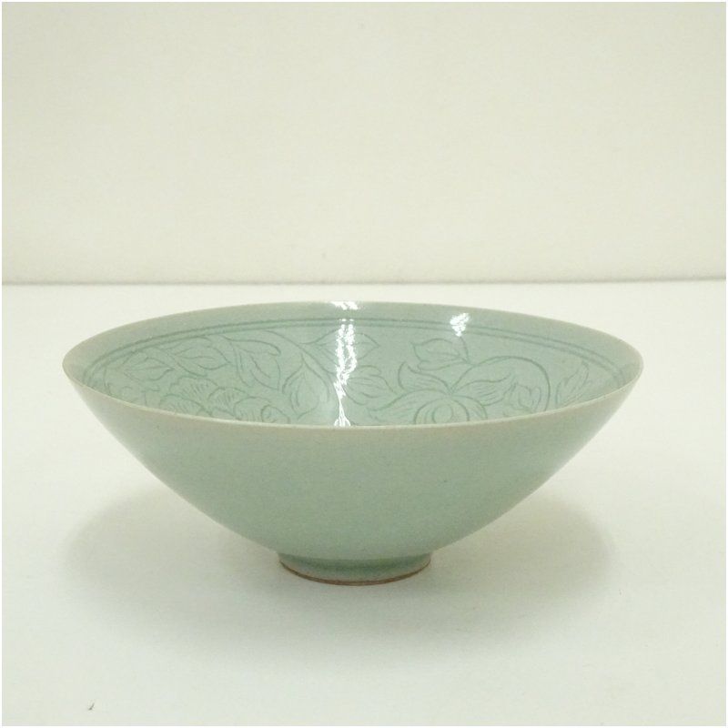 朴奇泉造 高麗青磁 茶碗（共箱） 茶道 抹茶 おしゃれ 抹茶茶碗