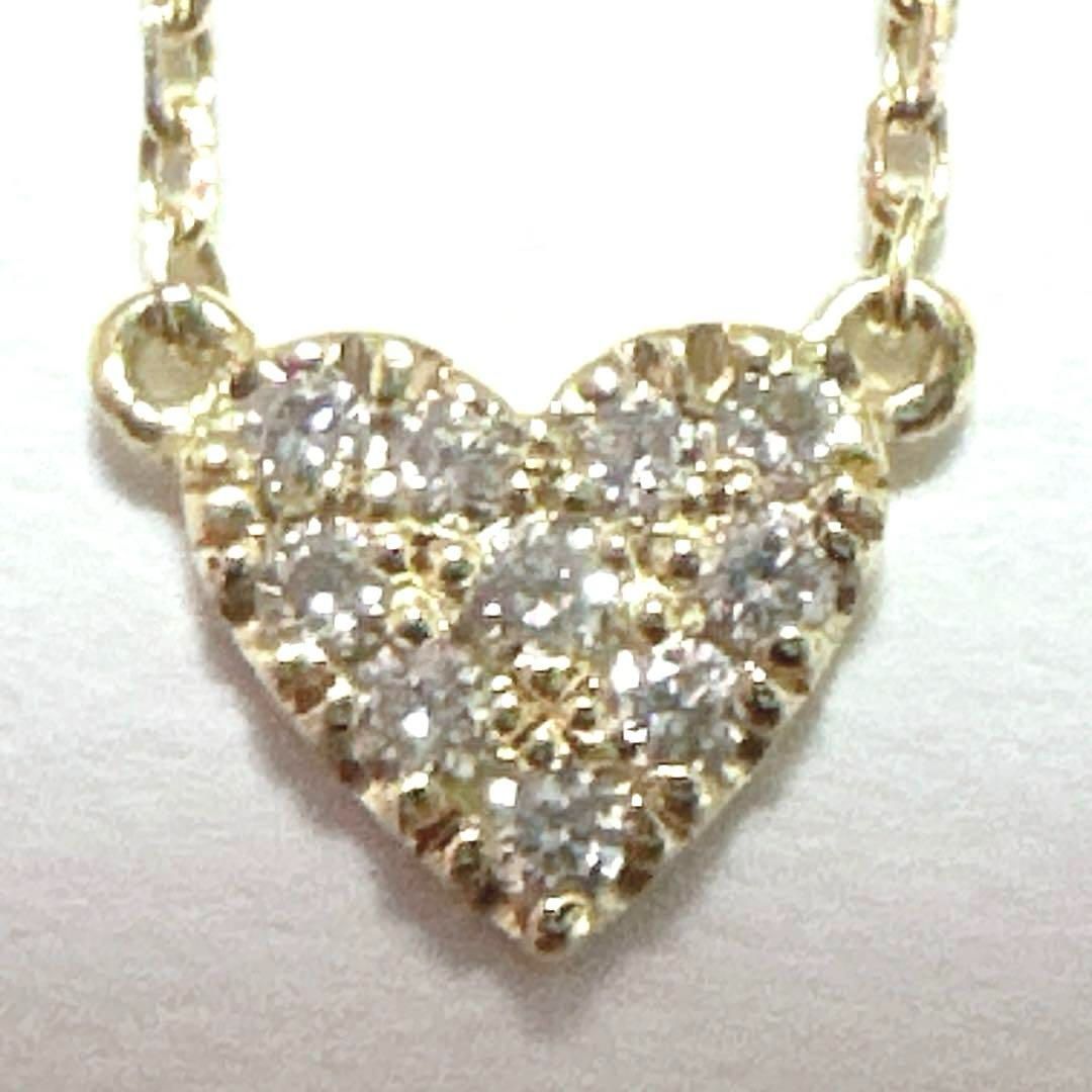 AHKAH アーカー ネックレス K18 ダイヤモンド0.05ctハート