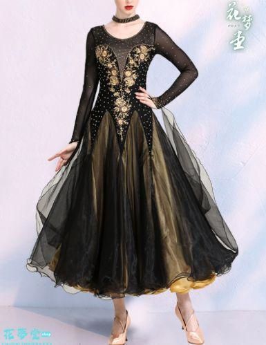 25年 ♥社交ダンスドレス モダンダンス 刺繍 キラキラ シャンパン オーダーメイド 撮影会 舞台 イベント 原野空間-102