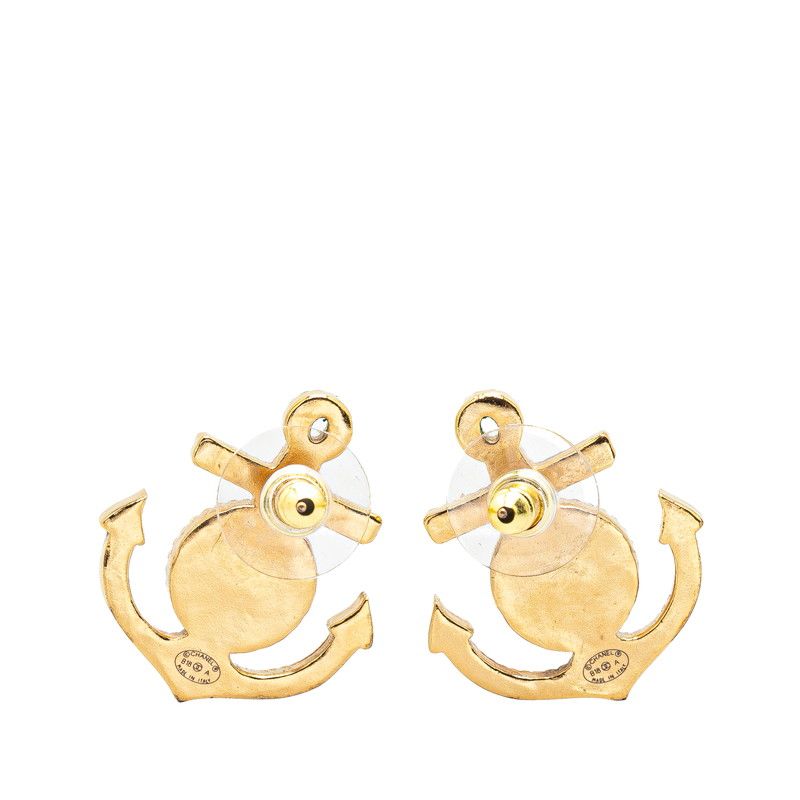 シャネル アンカー モチーフ ココマーク ゴールド メッキ レディース  