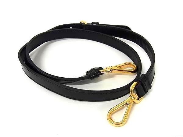 □美品□ PRADA プラダ レザー バッグ用 ショルダーストラップ 斜め 