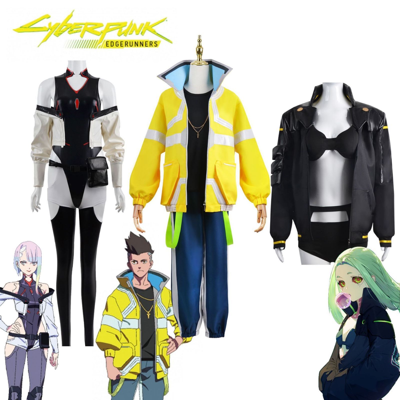 サイバーパンクエッジウォーカーcosデビッドc服ルーシーレベッカ2077服コスプレサイバーボーイズ