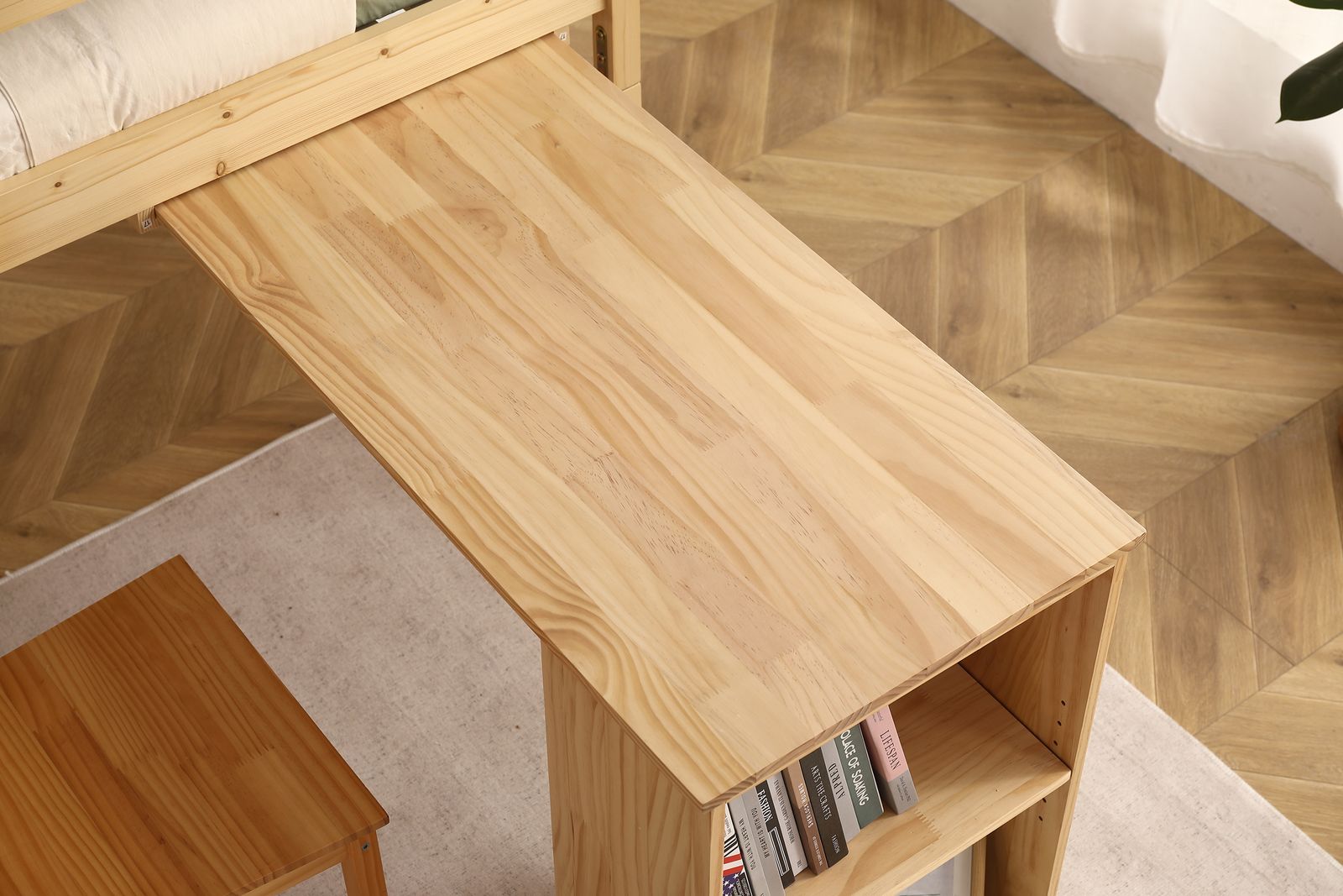 システムベッド ロフトベッド 木製 シングル ベッド ロータイプ ベッド デスク 本棚 机付き 学習机 コンパクト 本棚付き 木製ベッド 天然木 収納 子供 大人 一人暮らし コンパクト ミドルベッド 分離 分割 分割式 NEXPOTALLINN_EU