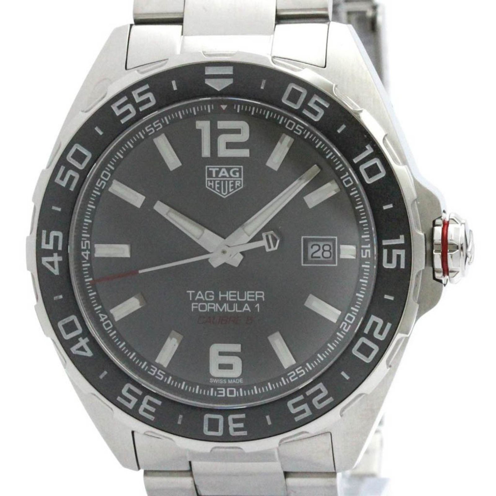 タグホイヤー (TAG HEUER) フォーミュラ1 キャリバー 5 セラミック ステンレススチール 自動巻き メンズ 時計 WAZ2011 (外装仕上げ済み)【中古】