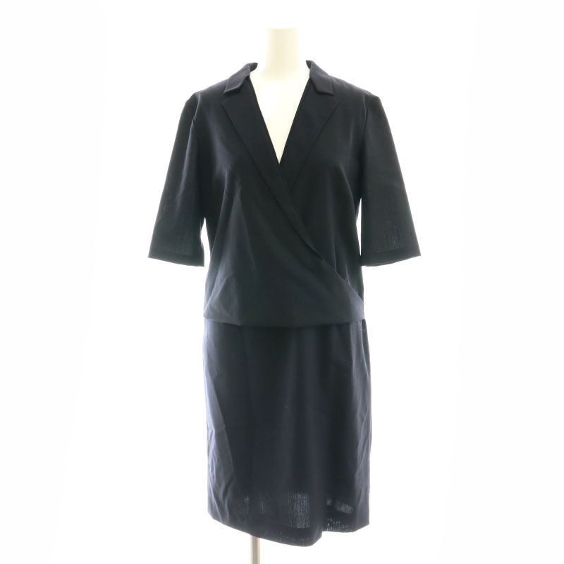 ジルサンダー JIL SANDER ワンピース オープンカラー ショートスリーブ 
